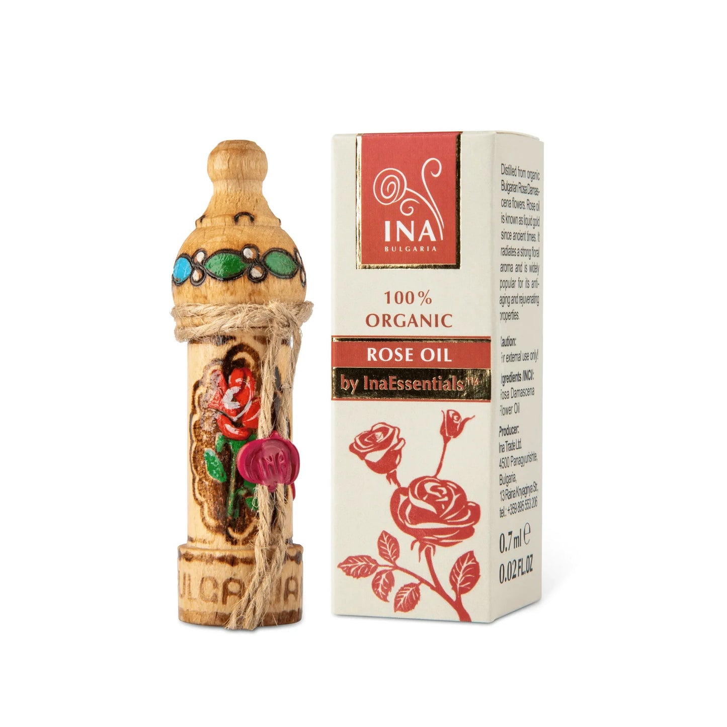 Organic Essential Oil of Roses - Rosa Damascena Oil