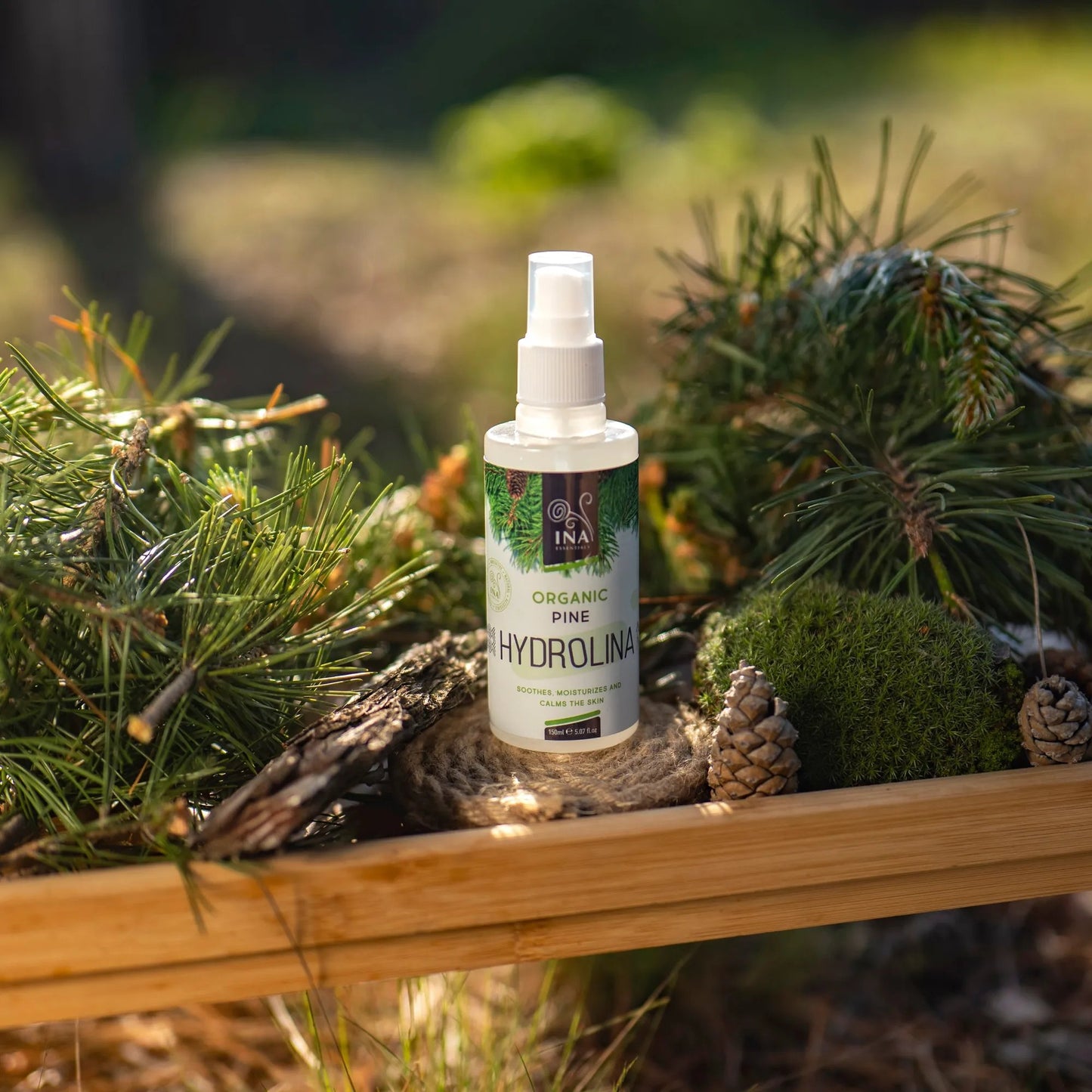 + Gift Organic White Pine Water - Hydrolina - Spray for skin Fungus and smelly feet
