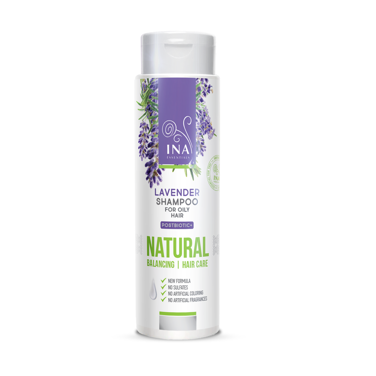 Natural Lavender Anti-Dаndruff Shampoo for Oily Hair (250 ml) - with Organic Lavender Oil