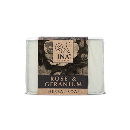 Natural Herbal Soap with Rose Damascena Oil and Geranium - nourishing action