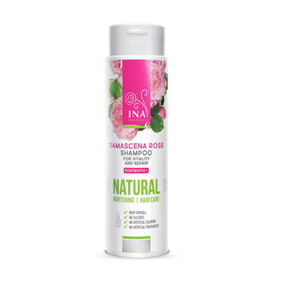 Natural Rose Shampoo for Dry and Damaged Hair (250 ml) - with Organic Rose Oil