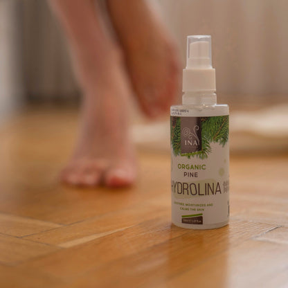 + Gift Organic White Pine Water - Hydrolina - Spray for skin Fungus and smelly feet
