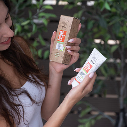 + Gift Natural Fluoride-Free Toothpaste Ina Dent-All
