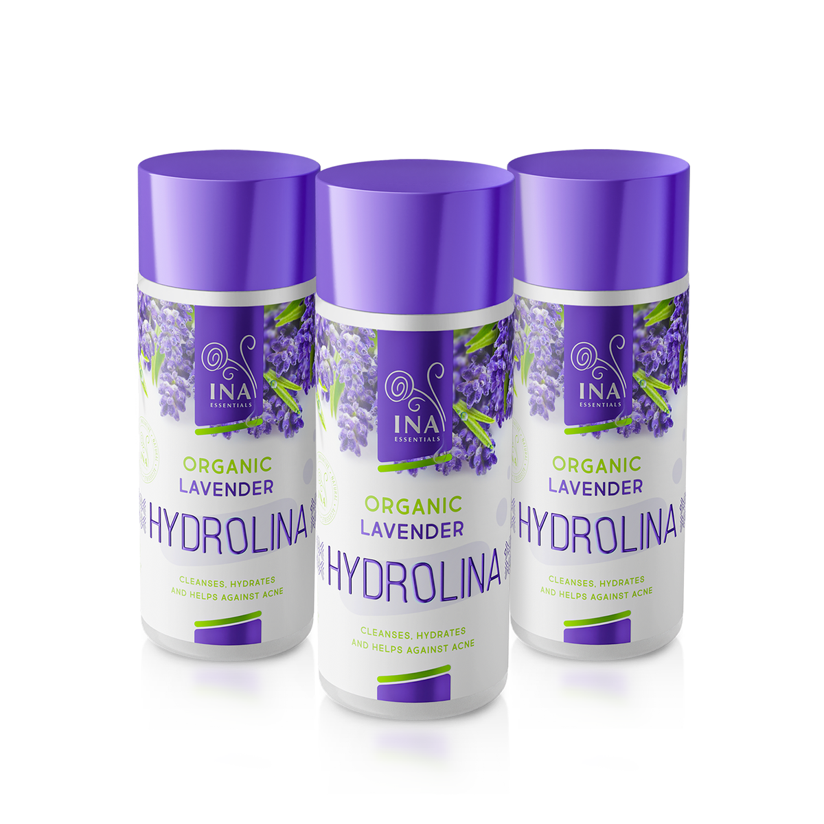 Anti-Acne Pack - Organic Lavender water - Hydrolina 2+1 for Free