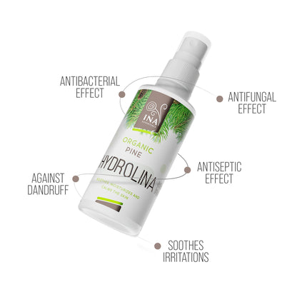+ Gift Organic White Pine Water - Hydrolina - Spray for skin Fungus and smelly feet