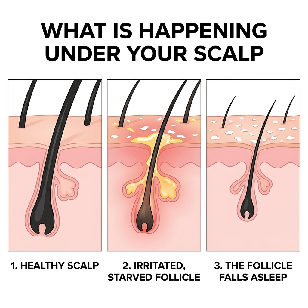 What is happening under your scalp