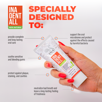 + Gift Natural Fluoride-Free Toothpaste Ina Dent-All