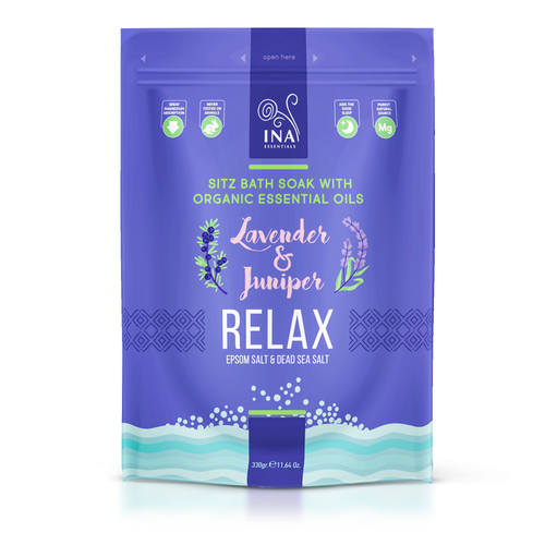 Relax - Bathing salt with Lavender and Juniper for Relaxation and Stress relief