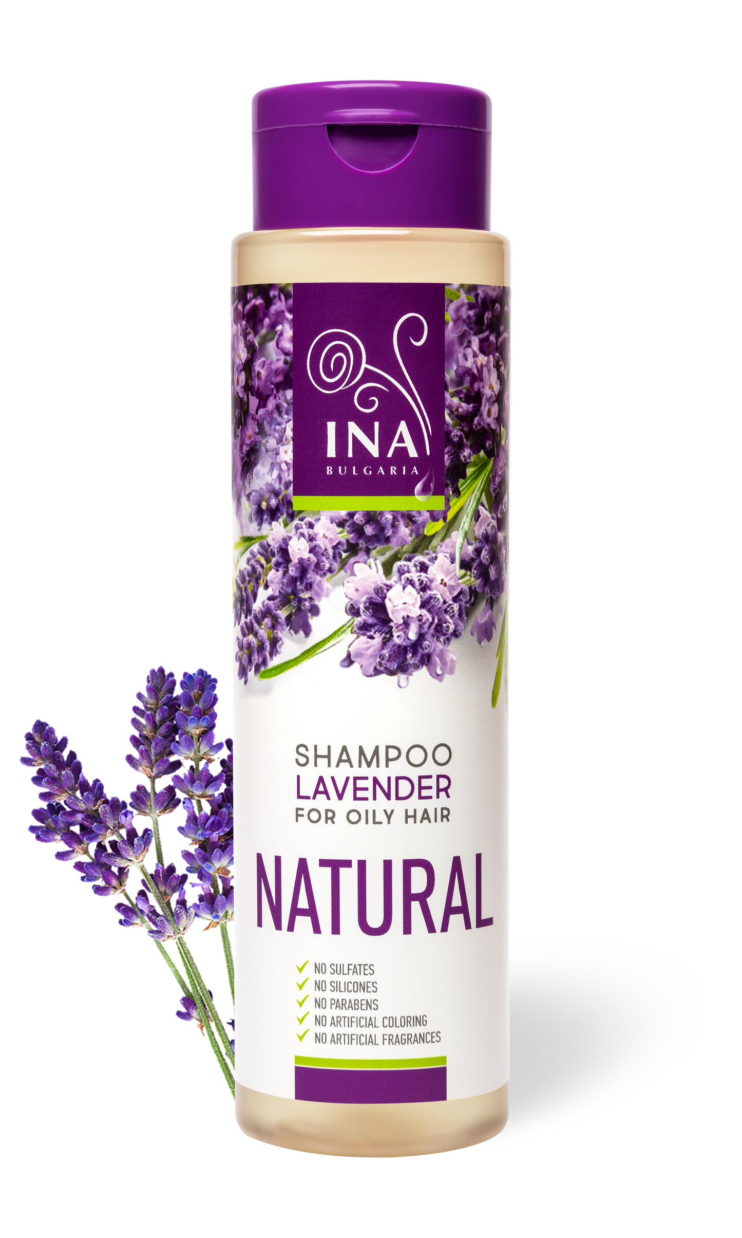 Natural Lavender Anti-Dandruff Shampoo for Oily Hair (250 ml) - with Organic Lavender Oil (6777381290031)