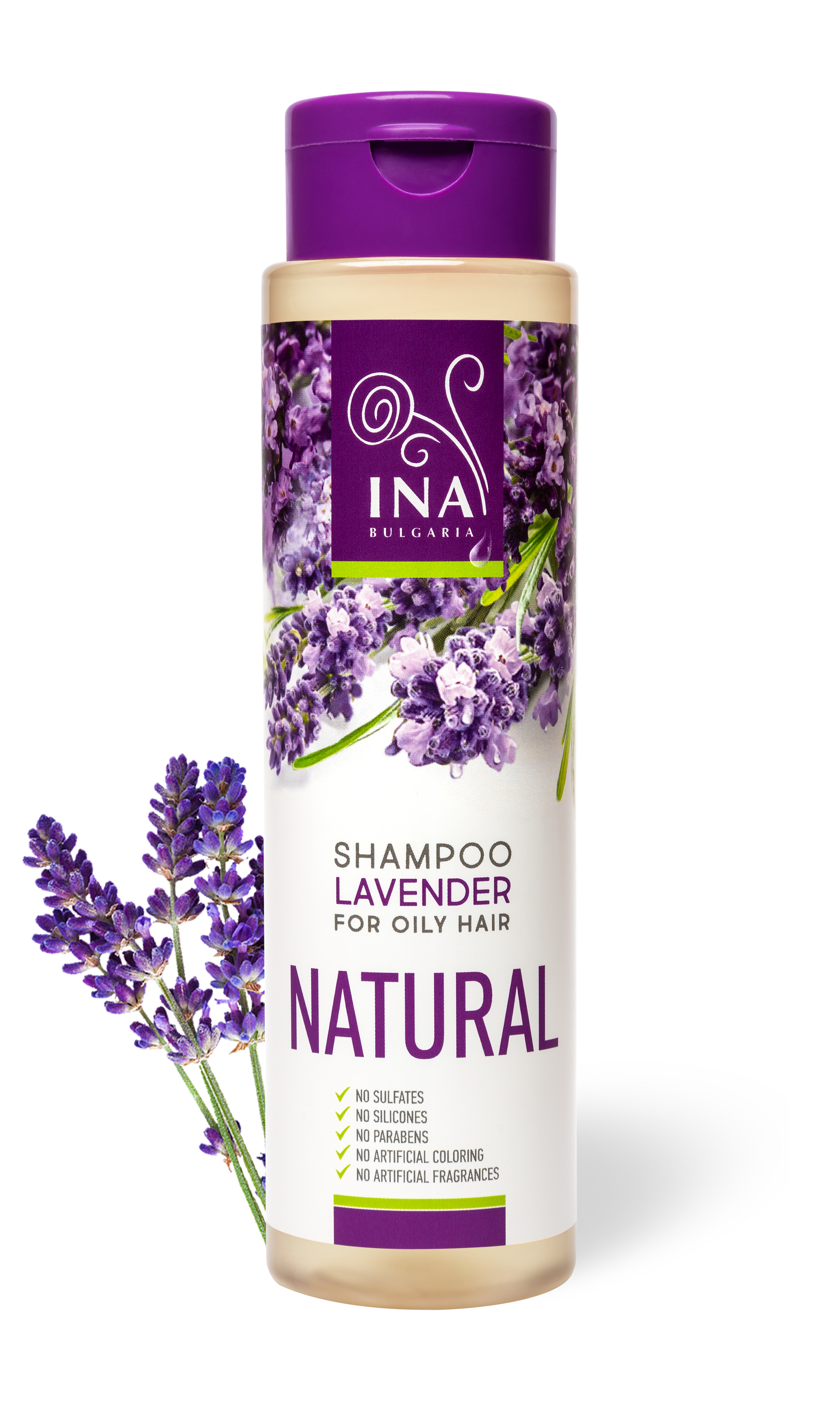 Natural Lavender Anti-Dandruff Shampoo for Oily Hair (250 ml) - with Organic Lavender Oil (6777381290031)