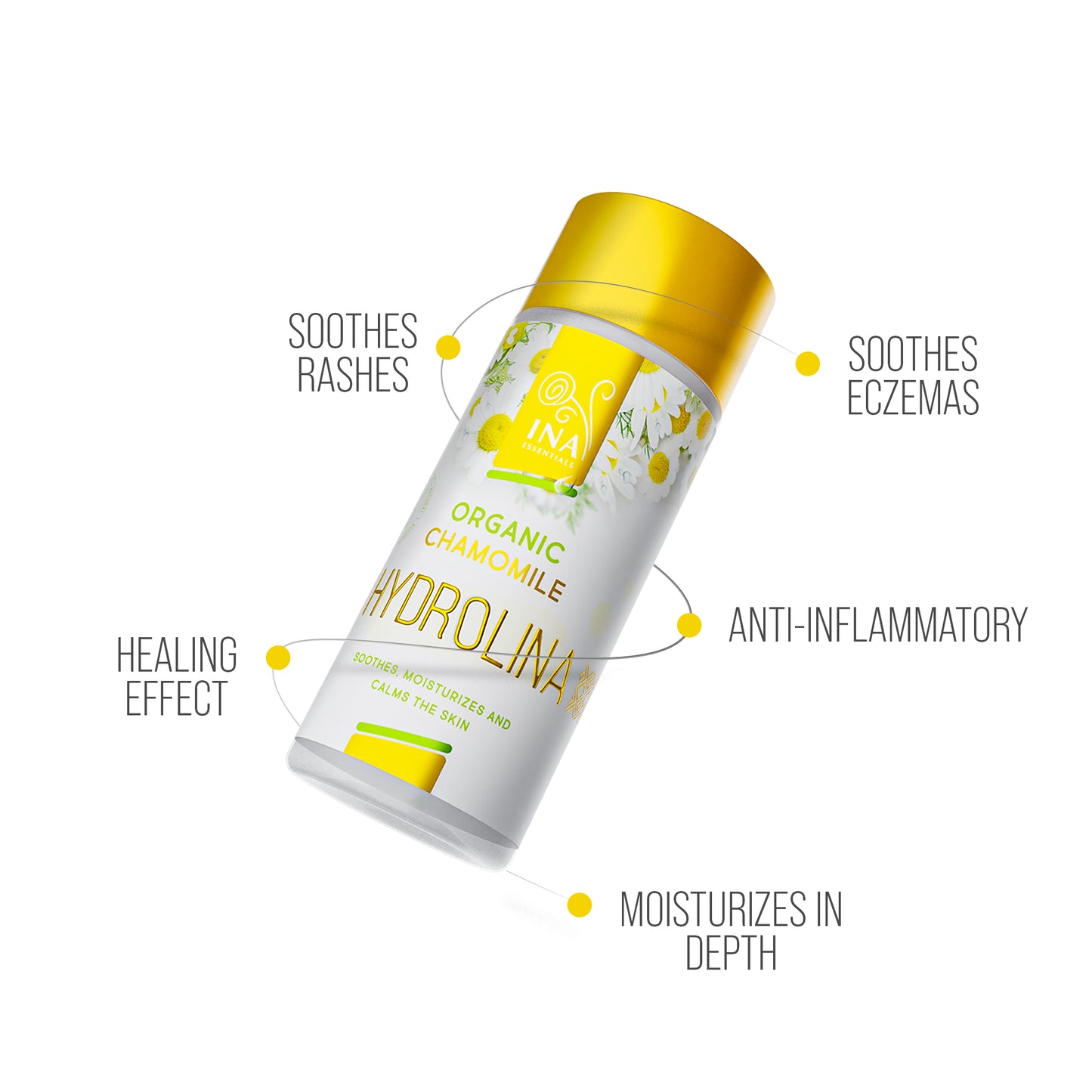 Eczema Pack - Organic Chamomile water - Hydrolina - 2+1 for Free